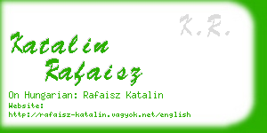 katalin rafaisz business card